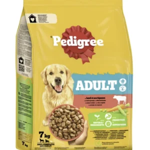 PEDIGREE CROQUETTES POUR CHIEN Pedigree Adult au bœuf et légumes 7 kg