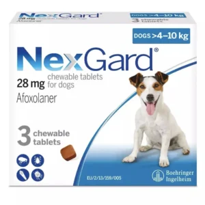 Lots de 10 NexGard Comprimés à Croquer Anti-puces et Anti-tiques pour Chiens