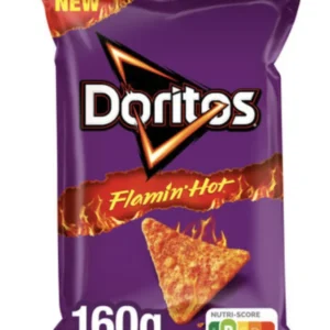 Lot de 10 cartons de 24 unités de Doritos Flamin’ Hot Nacho Cheese