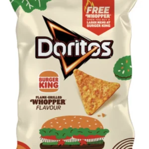 Lot de 12 cartons de 24 unités de Doritos Whoper Tortilla Chips, 170g.